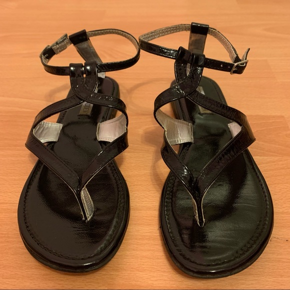 Women’s Steve Madden Strappy Sandals with Adjustable Ankle Strap - Black, Size 9 - Picture 2 of 11